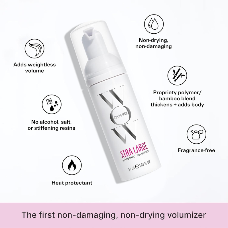 COLOR WOW Xtra Large Bombshell Volumizer, 1.67 fl oz – New Alcohol-Free Technology for Lasting Volume and Thickness : Beauty & Personal Care