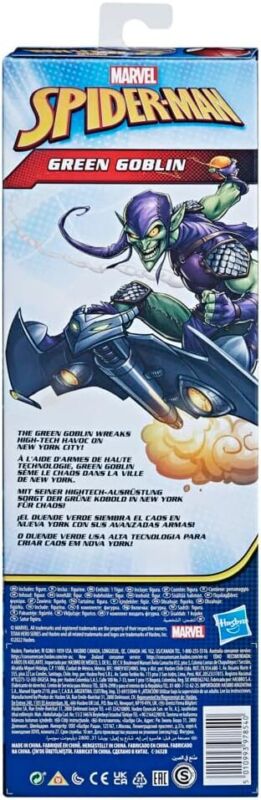 Marvel Titan Hero Series Green Goblin Toy 12-Inch-Scale Collectible Action Figure, Kids Ages 4 and Up : Toys & Games