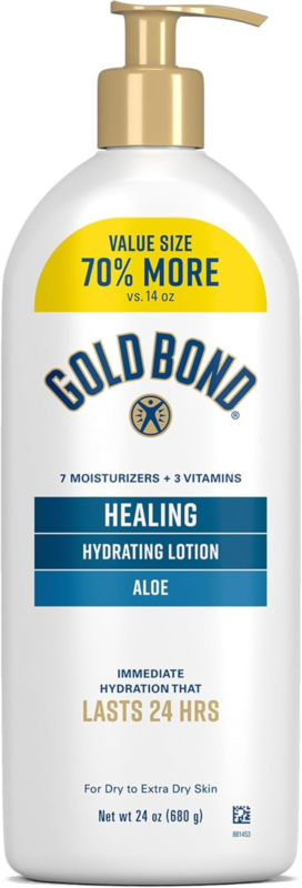 Gold Bond Healing Hydrating Lotion with Aloe Moisturizes, Heals & Smooths Dry Skin, Delivers Immediate 24-Hour Hydration, Value Size, 24 oz. : Beauty & Personal Care