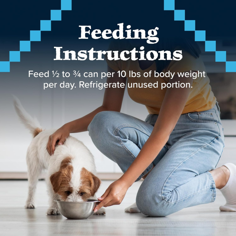 Blue Buffalo Baby BLUE Natural Wet Food for Puppies, Healthy Growth Formula with DHA, Turkey & Vegetable Recipe, 12.5-oz. Cans, 12 Count