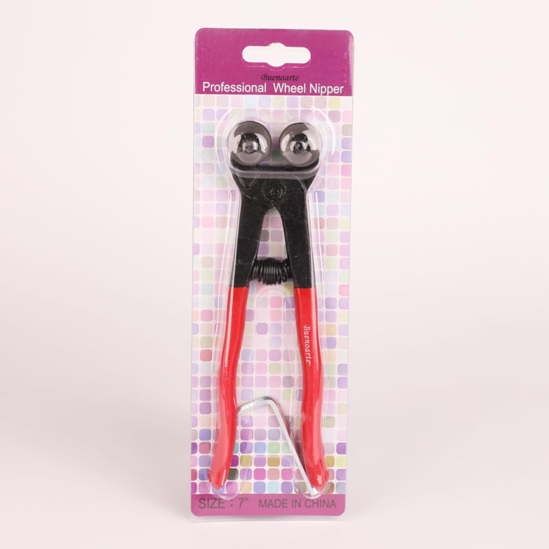 Glass Tile Nippers - Heavy Duty Wheeled Glass Mosaic Nipper & Hd Ceramic Tile Nipper, Tile Cutter Pliers Soft-grip Handle - Shapping Plier, Nipper Cutting Tools (7 Inch Wheeled Glass Mosaic Nipper) - Amazon.com