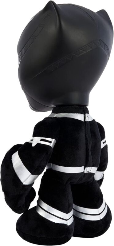 Mattel Marvel Black Panther Plush 11-inch Figure, Heart of Wakanda T'Challa with Soft Body Plus Lights and Sounds : Toys & Games