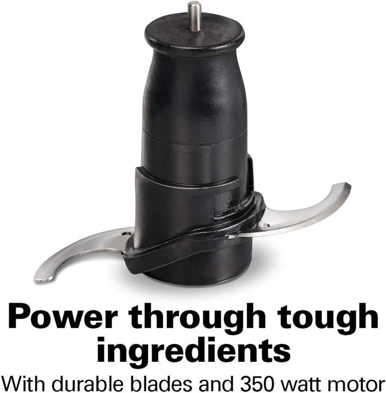 Hamilton Beach Electric Vegetable Chopper & Mini Food Processor, 3-Cup, 350 Watts, for Dicing, Mincing, and Puree, Black (72850): Home & Kitchen