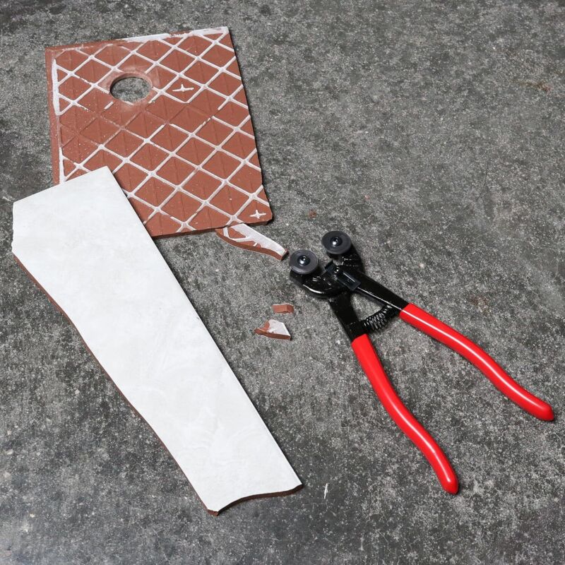 ABN Glass & Ceramic Tile Nippers with Carbide Cutting Wheels Comfort Grip Handle