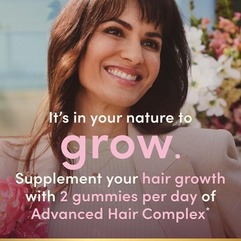 Nature’s Bounty Hair Growth Gummies for Supporting Thicker, Fuller Hair with Biotin, Silicon & Arginine, Peach Mango Flavor – Gluten Free, Contains No Lactose, Sodium or Fish, 60 Count/30 Servings : Health & Household