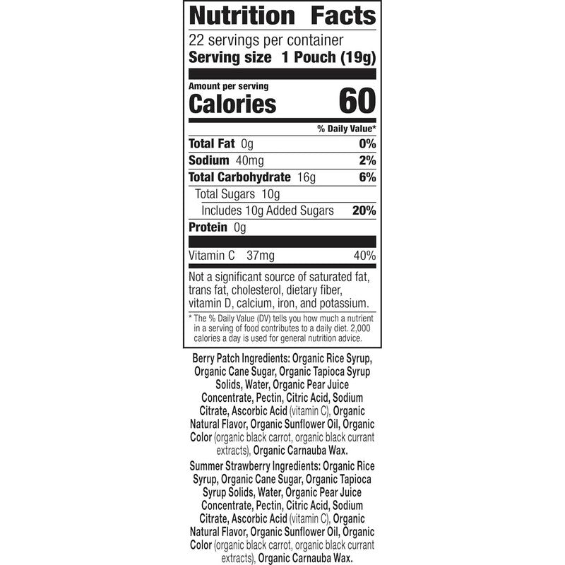 Annie's Organic Bunny Fruit Flavored Snacks, Easter Basket Stuffers, Variety Pack, Gluten Free, 15.4 oz, 22 Pouches
