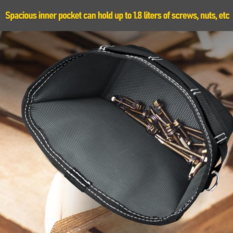 SOGCASE Tool Pouch Nails Screws Bag with Belt Clip (XL, Black) - Amazon.com