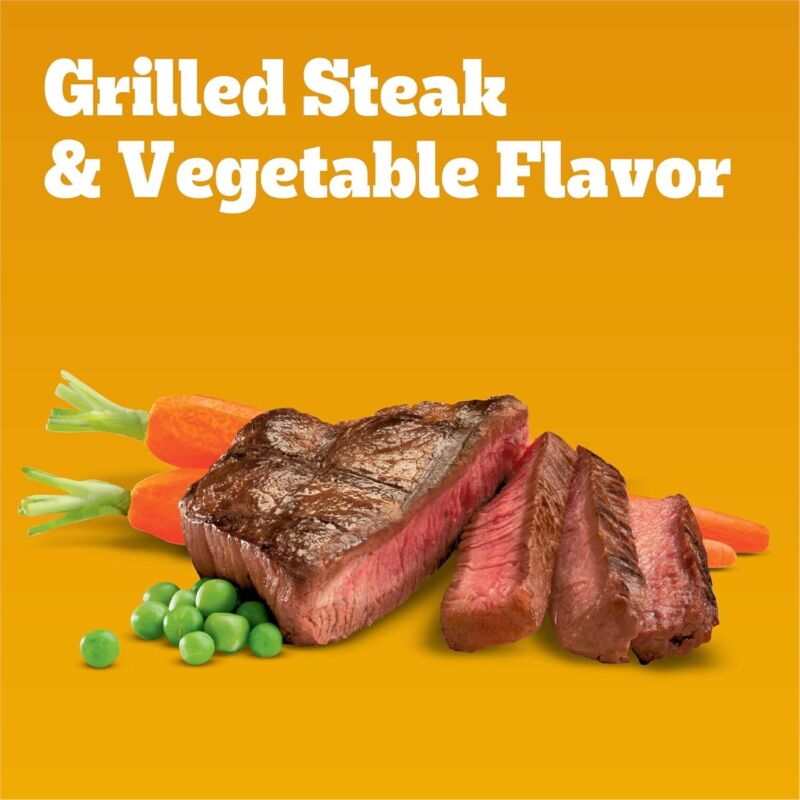 Pedigree Complete Nutrition Adult Dry Dog Food, Grilled Steak & Vegetable Flavor, 18 lb. Bag : Pet Supplies