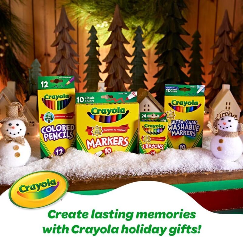 Crayola Pip Squeaks Skinnies Washable Marker Set (16ct), Mini Markers for Toddlers, Thin Coloring Markers for Kids, Toddler Easter Basket Essentials : Toys & Games