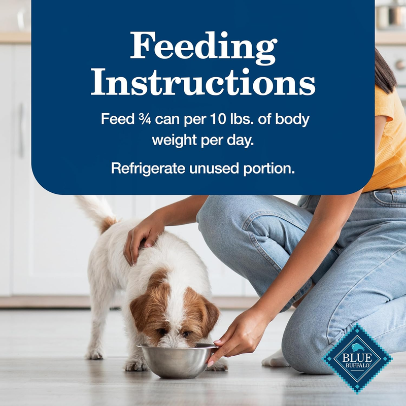 Blue Buffalo Homestyle Recipe Senior Wet Dog Food, Made with Natural Ingredients, Chicken Dinner with Garden Vegetables, 12.5-oz Cans (12 Count): Pet Supplies: Amazon.com