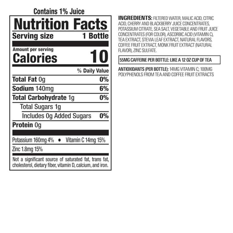 Bai Antioxidant Infused Water Beverage, Zambia Bing Cherry, with Vitamin C and No Artificial Sweeteners, 18 Fluid Ounce Bottle, 12 Pack : Grocery & Gourmet Food