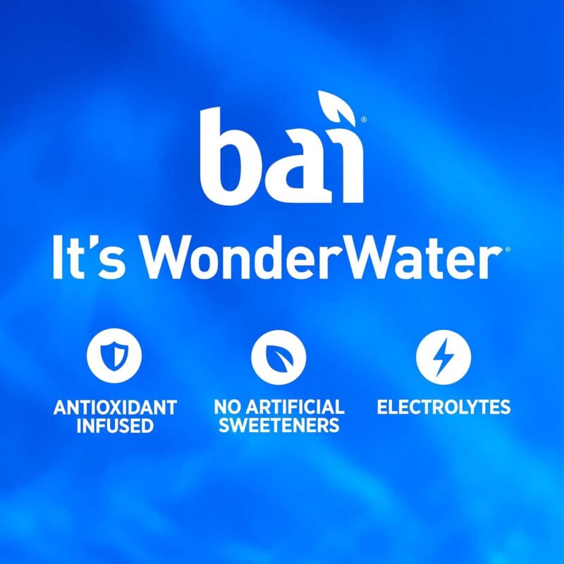 Bai Antioxidant Infused Water Beverage, Zambia Bing Cherry, with Vitamin C and No Artificial Sweeteners, 18 Fluid Ounce Bottle, 12 Pack : Grocery & Gourmet Food