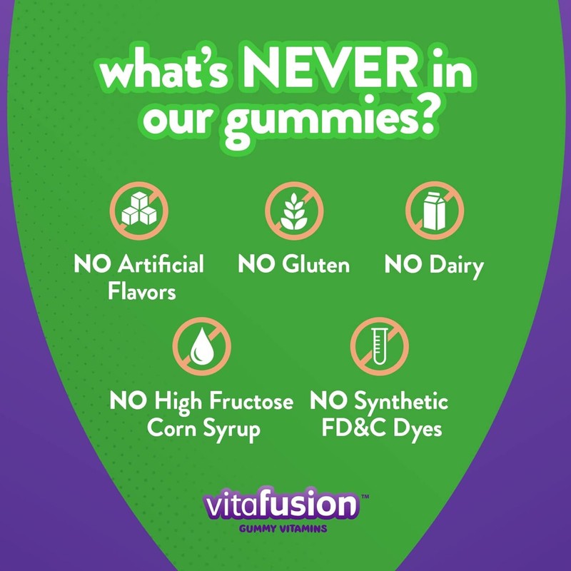Vitafusion Multi+ Immune Support* – 2-in-1 Benefits & Flavors – Adult Gummy Vitamins with Vitamin C, Zinc, Daily Multivitamins, 90 Count : Health & Household