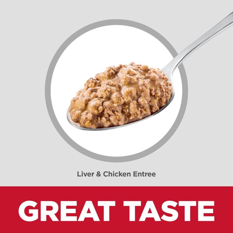 Hill's Science Diet Kitten, Kitten Premium Nutrition, Wet Cat Food, Liver & Chicken Minced, 5.5 oz Can, Case of 24