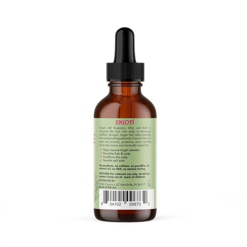 Mielle Organics Rosemary Mint Scalp & Hair Strengthening Oil for All Hair Types, 2 Ounce : Beauty & Personal Care
