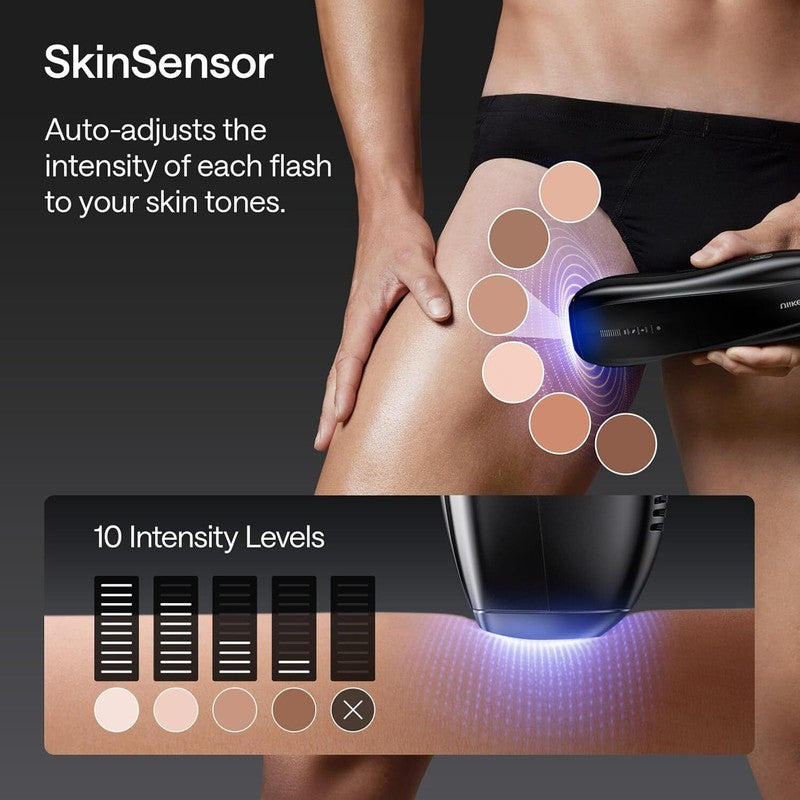 Ulike Laser Hair Removal for Men, Ulike X Plug-in IPL Hair Removal with Ice-Cooling, Dual Lights & Skin Senor for Nearly Painless & Long-Lasting Hair Removal, 3 Modes Tailored for Men’s Stubborn Hair : Beauty & Personal Care