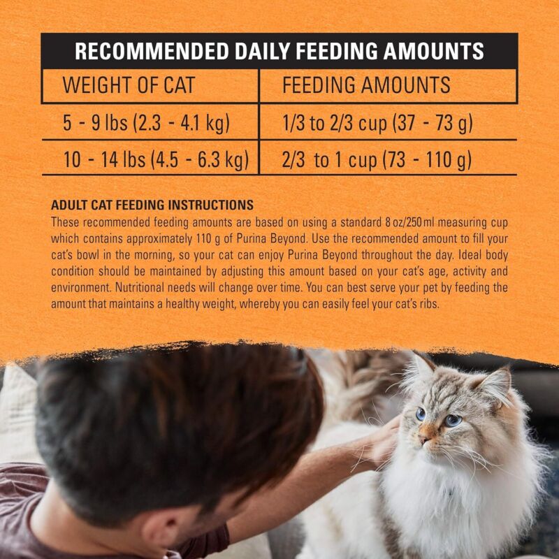 Purina Beyond Grain Free White Meat Chicken and Egg Recipe Natural Cat Food High Protein Cat Food Dry Formula - 5 lb. Bag : Pet Supplies