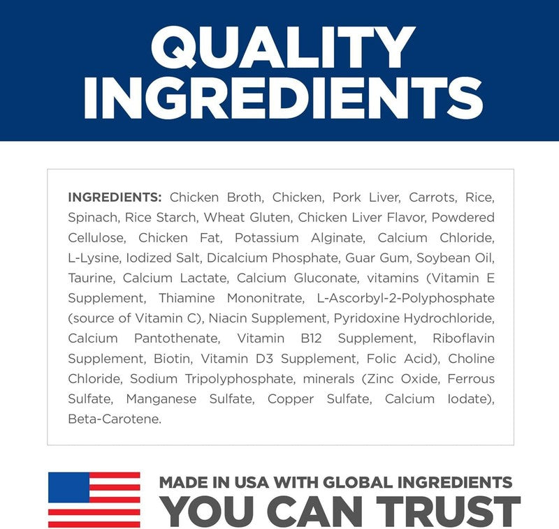Hill's Science Diet Healthy Cuisine, Adult 1-6, Great Taste, Wet Cat Food, Roasted chicken & Rice Stew, 2.8 oz Can, Case of 24 : Pet Supplies