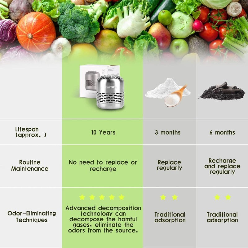 Refrigerator Deodorizer,Lasts for 10 Years,Refrigerator Odor Eliminator,Fridge Deodorizer,More Effective Than Baking Soda Bamboo Air Purifying Bags : Home & Kitchen