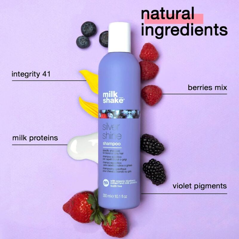 milk_shake Silver Shine Purple Shampoo for Blonde Hair - Blonde Shampoo for Brassy Hair 100% SLES-Free 1.7 Fl Oz : Beauty & Personal Care
