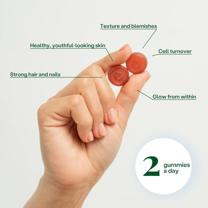 Embody: 60 Skin Gummies Multivitamin Retinol Gummy | Vitamin A Supplement for Anti-Aging, Glowing, Youthful & Clear Skin | Strong Hair & Nails with Biotin, Vitamin C, B12 & Zinc : Health & Household