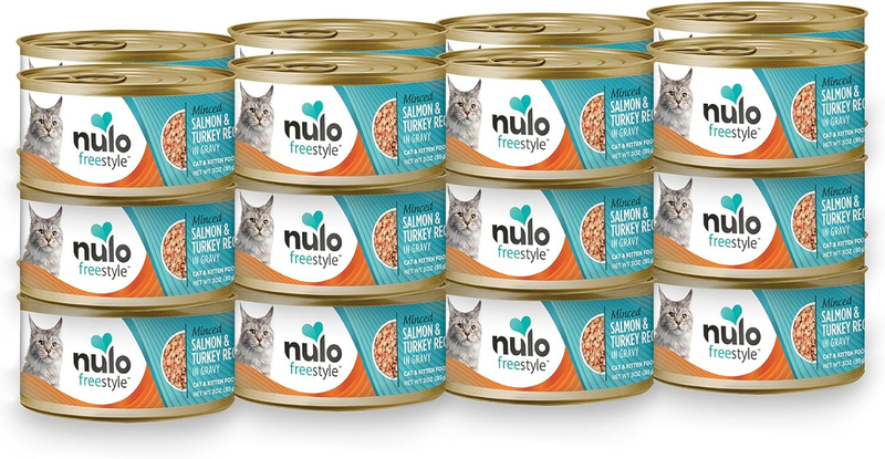 Nulo Freestyle Salmon & Turkey Minced Wet Canned Cat Food, 3 Ounce (Pack of 24) : Pet Supplies