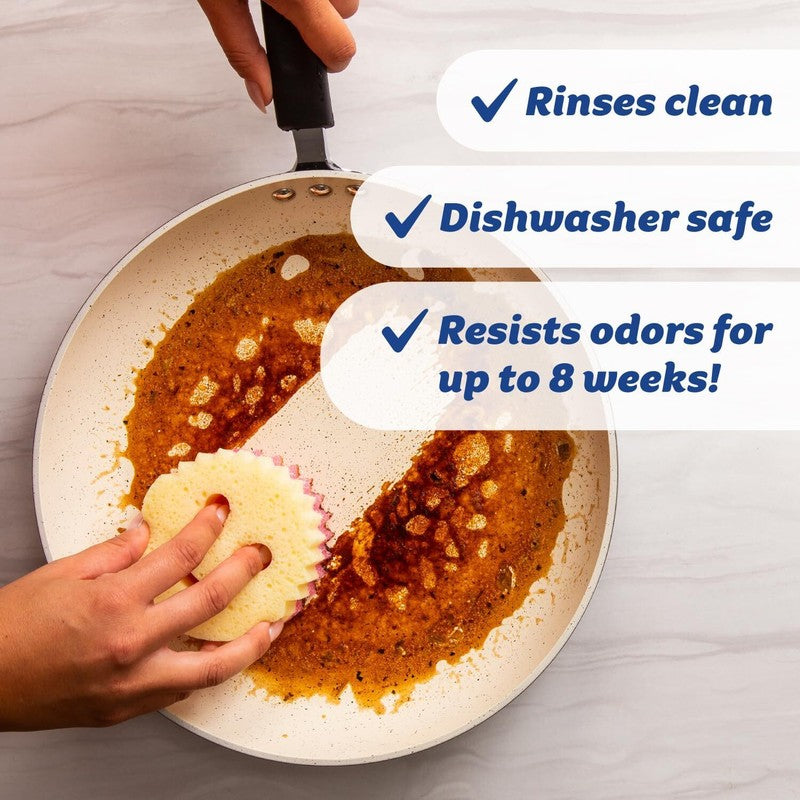 Scrub Daddy Scrub Mommy Sponges - Dish Scrubber + Non-Scratch Cleaning Sponges Kitchen, Bathroom + Multi-Surface Safe - Dual-Sided Dish Sponges for Scrubbing - Online Exclusive (3 Count) : Health & Household