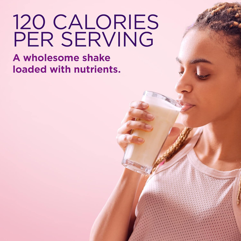 Nature’s Bounty Complete Protein & Vitamin Shake Mix with Collagen & Fiber, Contains Vitamin C for Immune Health, Vanilla Flavored,1 lb. 13 Servings