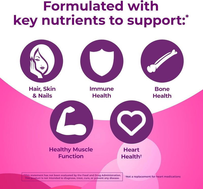 ONE A DAY Multi+ Hair, Skin & Nails, Multivitamin + Boost of Support for Healthy Hair, Skin & Nails with Biotin and Vitamins A, C, E & Zinc ,Gummy 120 Count (2 Month Supply) : Health & Household