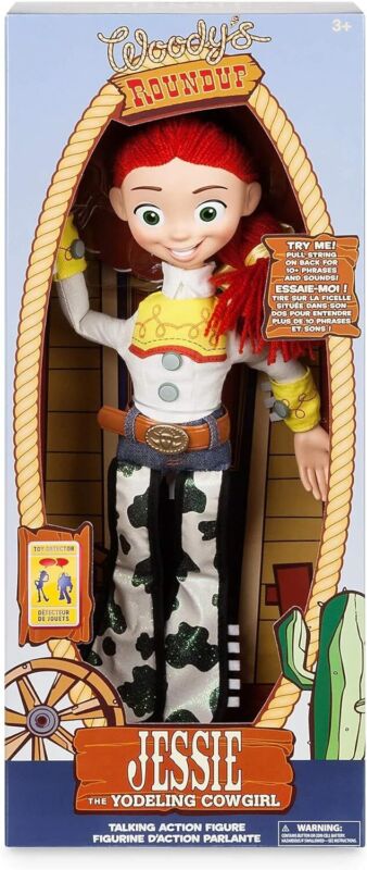 Disney Store Official Jessie Interactive Talking Action Figure from Toy Story, Features Sounds and Phrases from The Movies, Interacts with Other Figures and Toys : Toys & Games