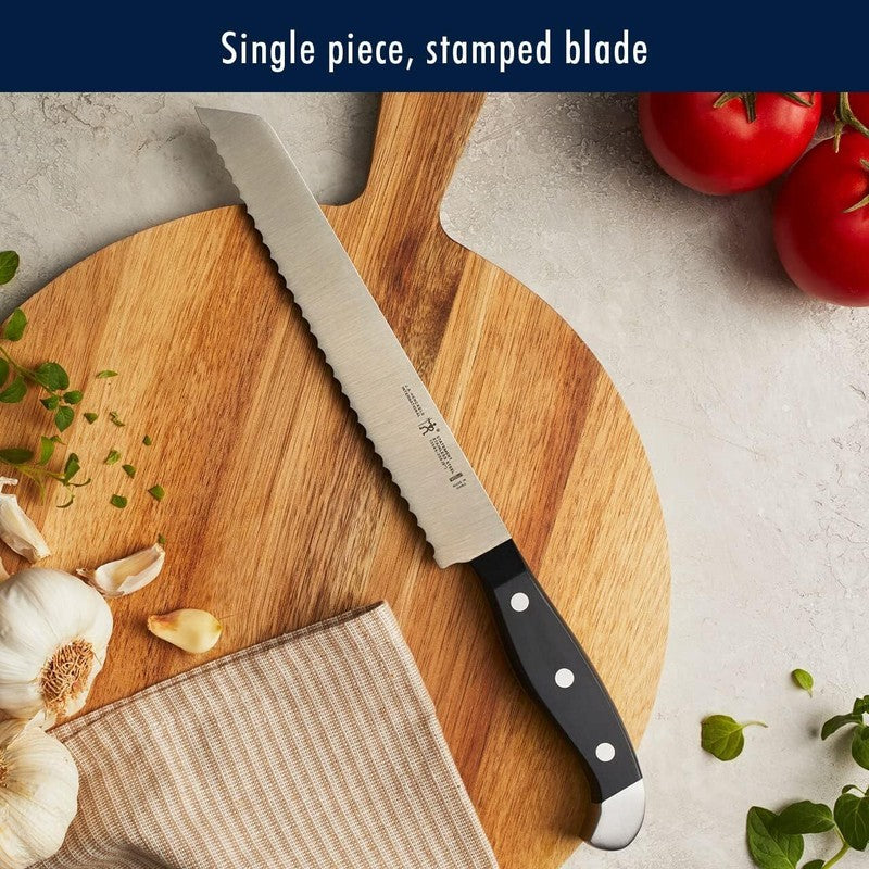 HENCKELS Premium Quality 15-Piece Knife Set with Block, Razor-Sharp, German Engineered Knife Informed by over 100 Years of Masterful Knife Making, Lightweight and Strong, Dishwasher Safe: Block Knife Sets: Home & Kitchen