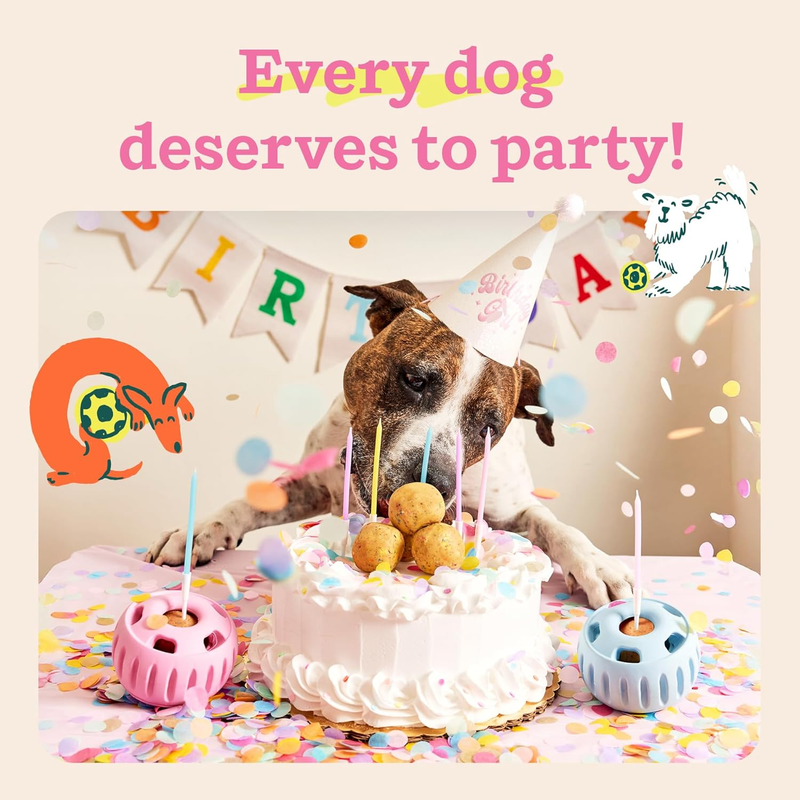 WOOF Pupsicle Birthday Pops - Healthy Dog Treats - Pre-Made Pupsicle Refills- Wholesome Ingredients - Naturally Sweet - Cake-Flavored Birthday Treat for Dogs - Large : Pet Supplies