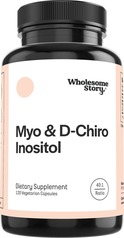 Wholesome Story Myo-Inositol & D-Chiro Inositol Supplement for Women | Fertility Supplements for Hormonal Balance & Ovarian Health Support | Myoinositol | Ideal 40:1 Ratio | 30 Servings : Health & Household