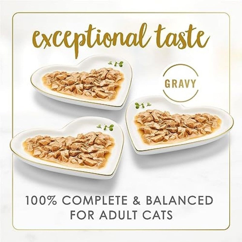 Purina Fancy Feast Gravy Lovers Poultry and Beef Grilled Gourmet Wet Cat Food Variety Pack - (Pack of 30) 3 oz. Cans : Pet Supplies