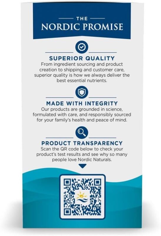 Nordic Naturals Ultimate Omega, Lemon Flavor - 90 Soft Gels - 1280 mg Omega-3 - High-Potency Omega-3 Fish Oil Supplement with EPA & DHA - Promotes Brain & Heart Health - Non-GMO - 45 Servings : Health & Household