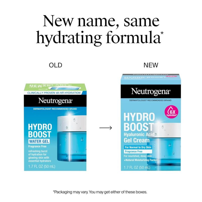 Neutrogena Hydro Boost Skincare Set, Hydro Boost Fragrance Free Gel Cream Face Moisturizer, 1.7 fl oz, & Trial Size Hydro Boost Fragrance Free Hydrating Gel Facial Cleanser, 0.5 fl oz : Beauty & Personal Care
