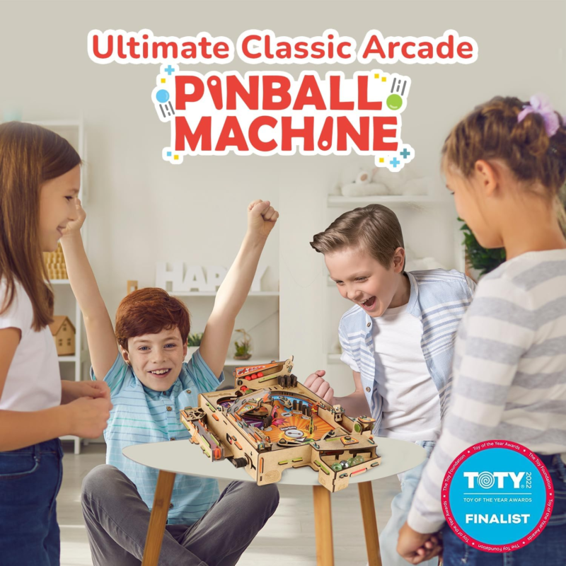 Smartivity DIY Pinball Machine Toy for Ages 8-99 Year Old | Award Winning Arcade Game | Birthday Gift Ideas for Kids & Adults | STEM Toy for Boys & Girls I Fun Family & Party Game : Toys & Games