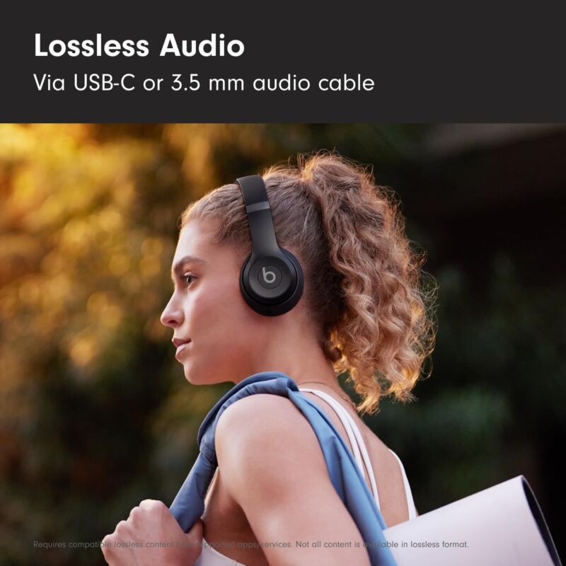 Beats Solo 4 - Wireless Bluetooth On-Ear Headphones, Apple & Android Compatible, Up to 50 Hours of Battery Life - Matte Black : Electronics