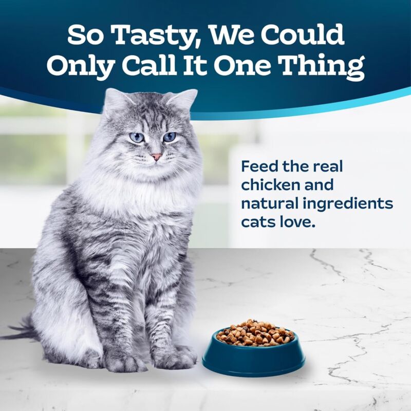 Blue Buffalo Tastefuls Weight & Hairball Control Natural Dry Food for Adult Cats, 3-lb. Bag : Pet Supplies