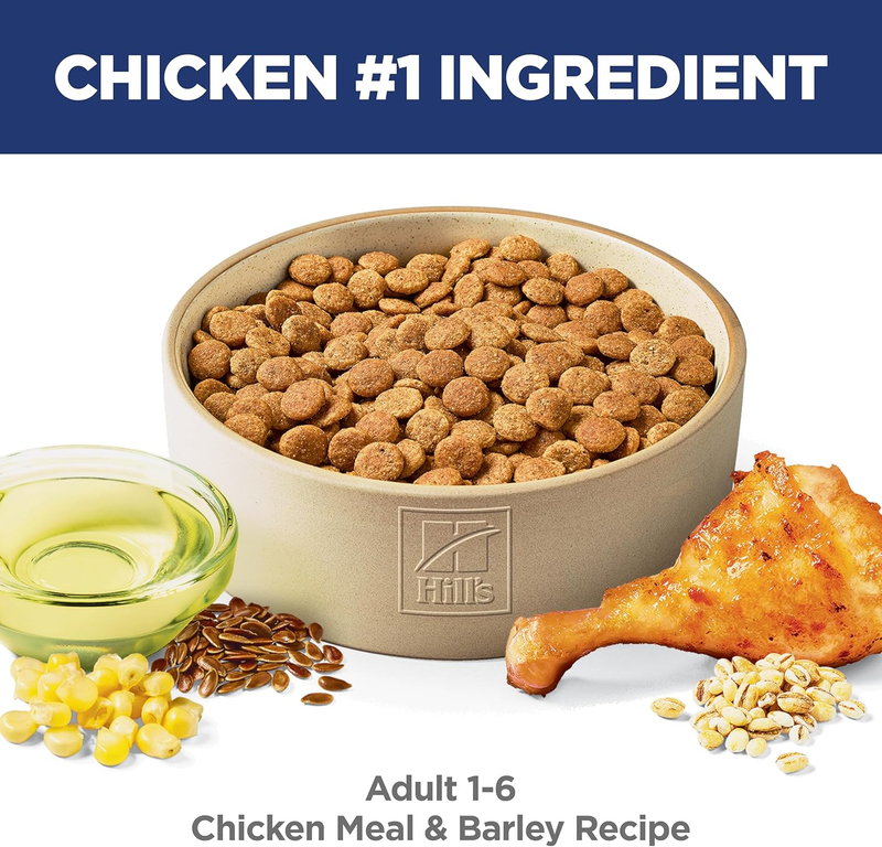 Hill's Science Diet Adult 1-6, Adult 1-6 Premium Nutrition, Dry Dog Food, Chicken & Barley, 5 lb Bag : Pet Supplies