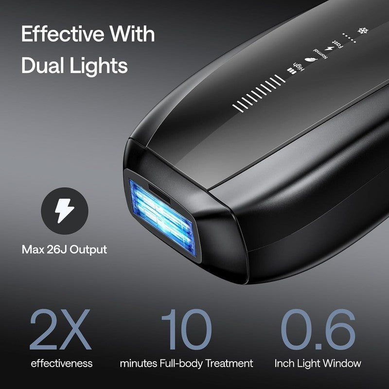 Ulike Laser Hair Removal for Men, Ulike X Plug-in IPL Hair Removal with Ice-Cooling, Dual Lights & Skin Senor for Nearly Painless & Long-Lasting Hair Removal, 3 Modes Tailored for Men’s Stubborn Hair : Beauty & Personal Care