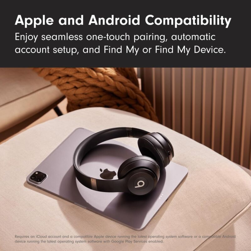 Beats Solo 4 - Wireless Bluetooth On-Ear Headphones, Apple & Android Compatible, Up to 50 Hours of Battery Life - Matte Black : Electronics