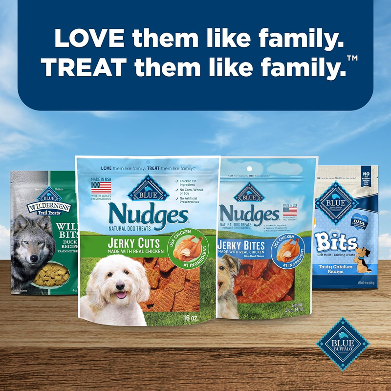Blue Buffalo Baby BLUE Soft Biscuits with DHA, Natural Dog Treats for Puppies, Great for Training, with Chicken & Carrots, 8-oz. Bag : Pet Supplies