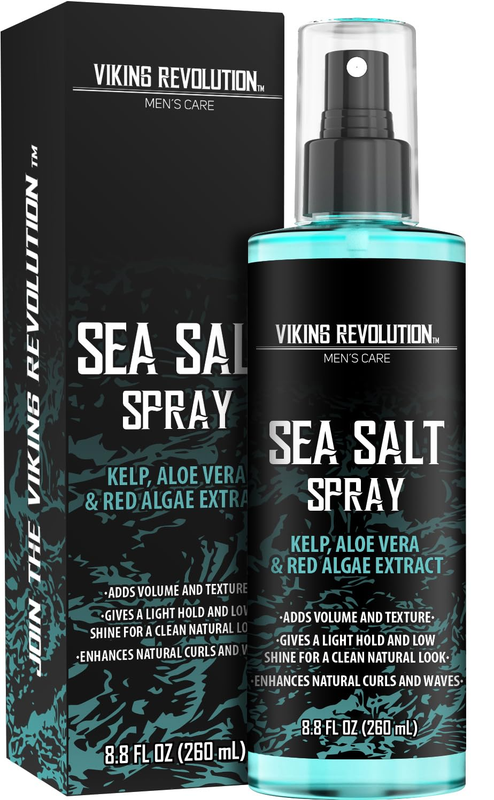 Viking Revolution Sea Salt Spray for Hair Men - Hair Texturizing Spray with Kelp, Aloe Vera and Red Algae Extract - Surf Spray to Add Volume and Texture Sea Salt Spray for Men Beach Hair Spray - 8.8oz : Beauty & Personal Care