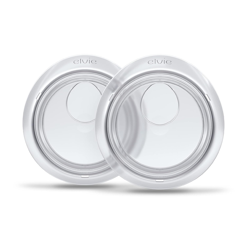 Elvie Catch Milk Collection Shells | Set of Two Discreet Leak-Protection Silicone Cups, Reuse Your Milk| Reusable Breast Shells Collect Up to 1oz | No More Wasted Milk or wasteful Breast Pads : Baby