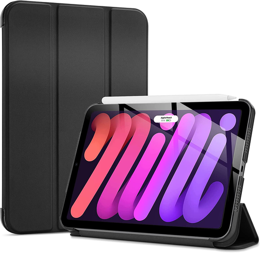 ProCase Smart Case for iPad Mini 7 A17 Pro 2024/iPad Mini 6 2021 8.3 Inch iPad Mini 7th/6th Gen Case, Hard Back Cover for iPad Mini 8.3" 7th Gen A2995/A2996/A2993/6th Gen A2567 A2568 A2569 -Black : Electronics