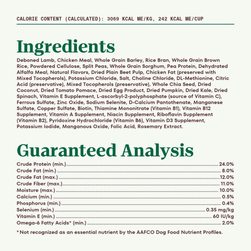 Nutro Natural Choice Adult Healthy Weight Dry Dog Food, Lamb and Brown Rice Recipe, 30 lbs. : Pet Supplies