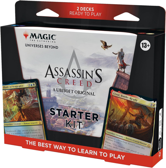 Magic: The Gathering - Assassin’s Creed Starter Kit | Learn to Play Magic with 2 Assassin’s Creed-Themed Decks | 2 Player Collectible Card Game for Ages 13+ : Toys & Games