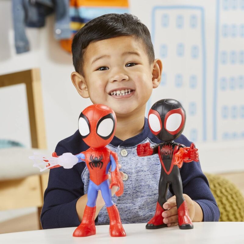 Spidey and his Amazing Friends Supersized Hero Multipack, 3 Large Action Figures, Marvel Preschool Super Hero Toy, Ages 3 and Up, 9 Inches (Amazon Exclusive) : Toys & Games