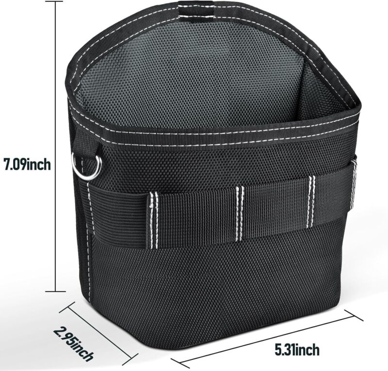 SOGCASE Tool Pouch Nails Screws Bag with Belt Clip (XL, Black) - Amazon.com